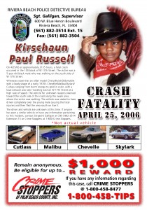 Riviera Beach PD Fatality Crash (Bus Stop)Russell